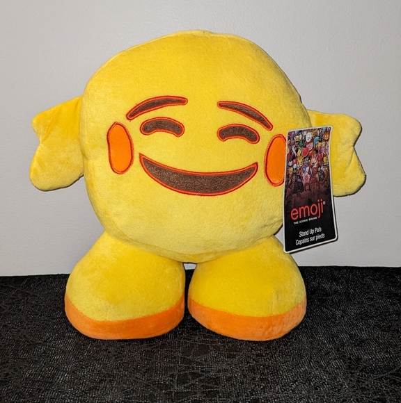 Smiley Face Emoji Character Stand Up Pal Plush - Picture 1 of 1